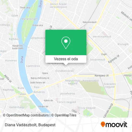 Diana Vadászbolt térkép