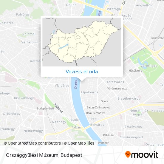 Országgyűlési Múzeum térkép