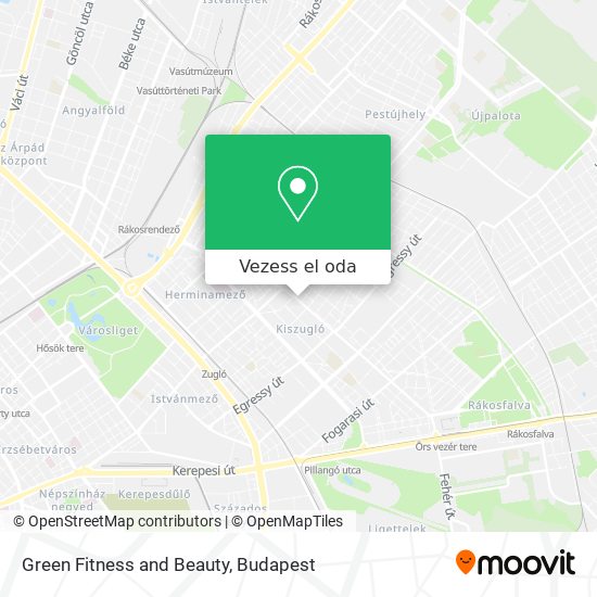 Green Fitness and Beauty térkép