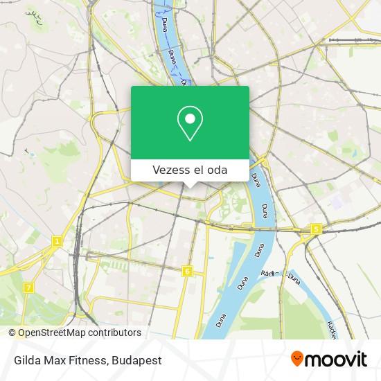 Gilda Max Fitness térkép