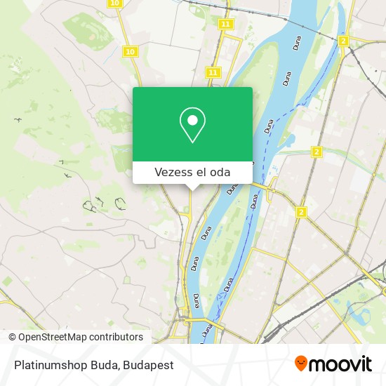 Platinumshop Buda térkép