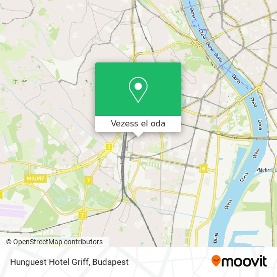 Hunguest Hotel Griff térkép