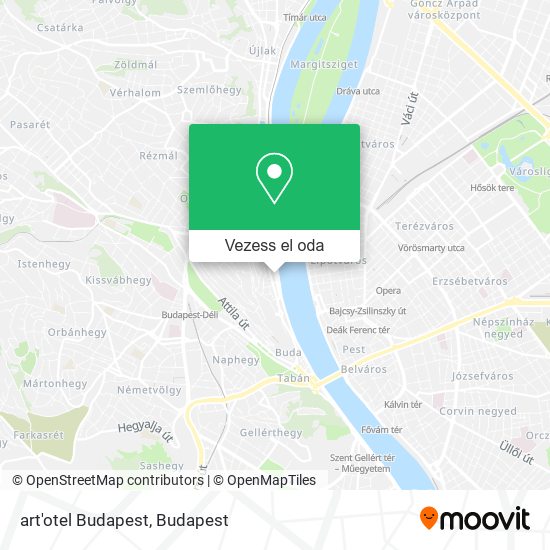 art'otel Budapest térkép
