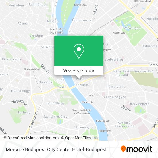 Mercure Budapest City Center Hotel térkép