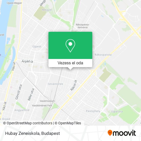 Hubay Zeneiskola térkép