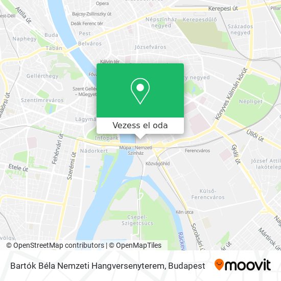 Bartók Béla Nemzeti Hangversenyterem térkép