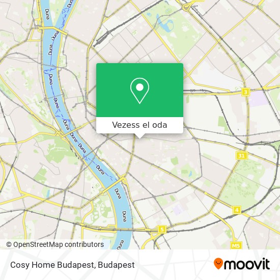 Cosy Home Budapest térkép