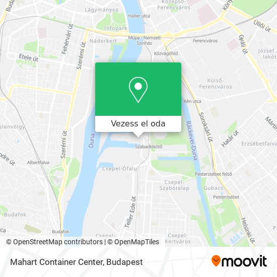 Mahart Container Center térkép