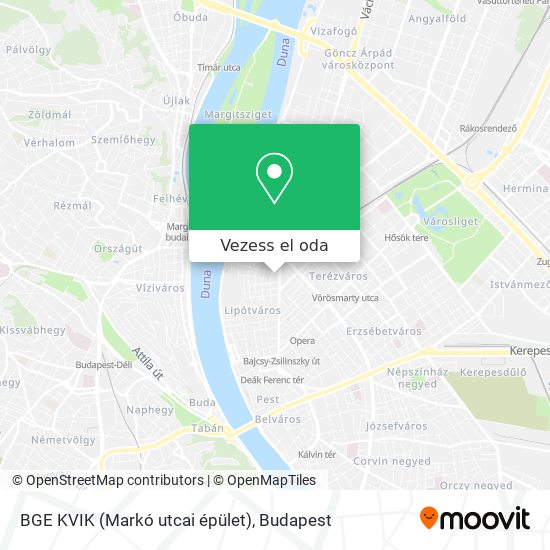 BGE KVIK (Markó utcai épület) térkép