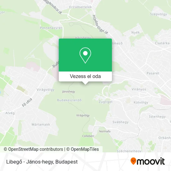 Libegő - János-hegy térkép