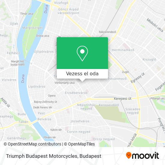 Triumph Budapest Motorcycles térkép