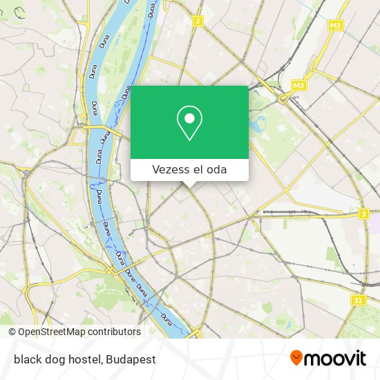 black dog hostel térkép