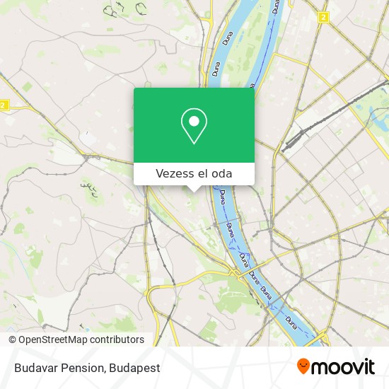 Budavar Pension térkép