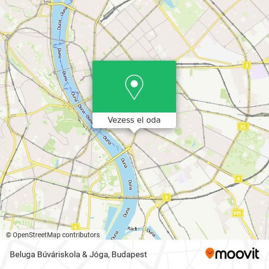 Beluga Búváriskola & Jóga térkép