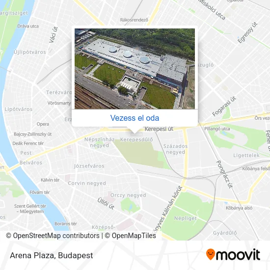 Arena Plaza térkép