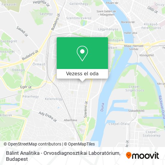 Bálint Analitika - Orvosdiagnosztikai Laboratórium térkép