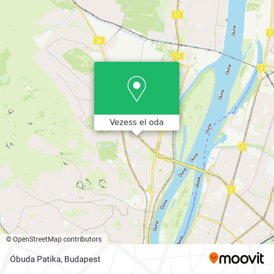 Óbuda Patika térkép