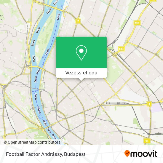Football Factor Andrássy térkép