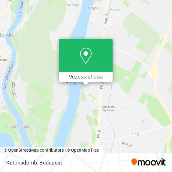 Katonadomb térkép