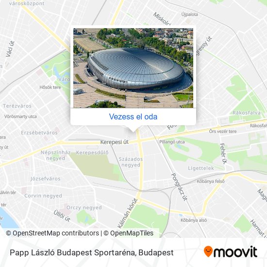 Papp László Budapest Sportaréna térkép