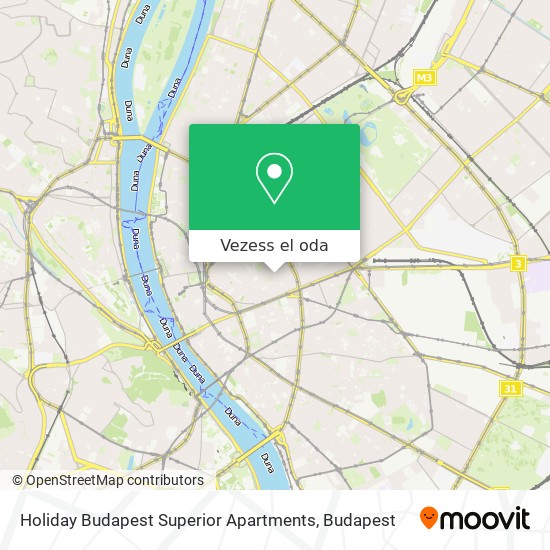 Holiday Budapest Superior Apartments térkép