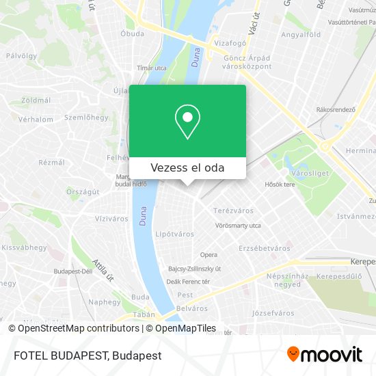 FOTEL BUDAPEST térkép
