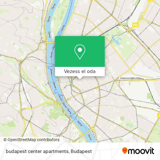 budapest center apartments térkép