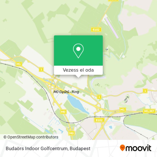 Budaörs Indoor Golfcentrum térkép