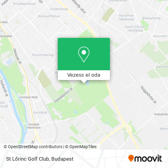 St Lőrinc Golf Club térkép