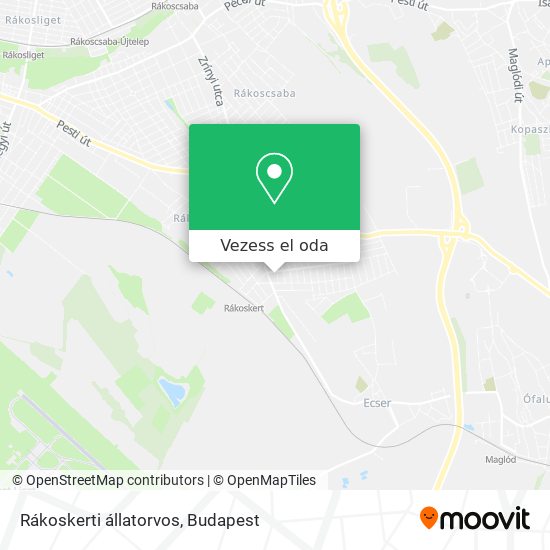 Rákoskerti állatorvos térkép