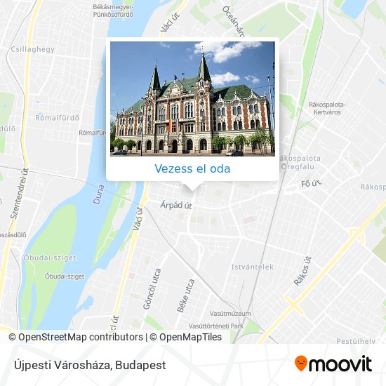 Újpesti Városháza térkép