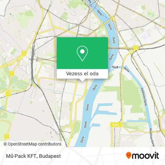 Mű-Pack KFT. térkép