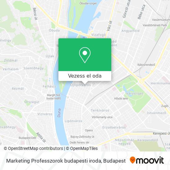 Marketing Professzorok budapesti iroda térkép