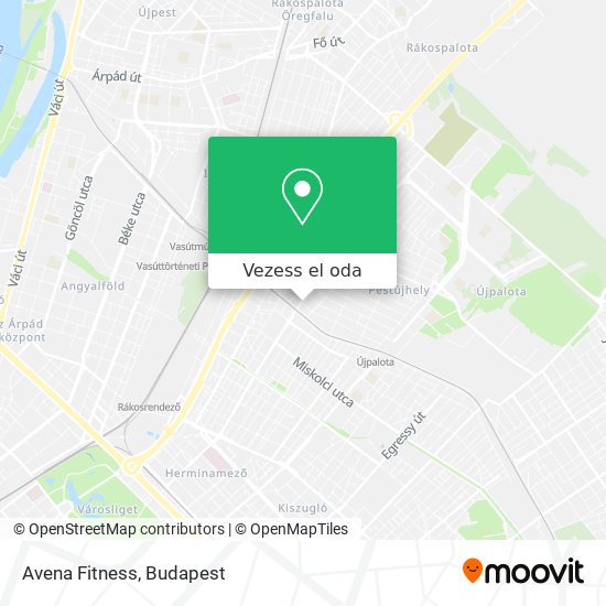 Avena Fitness térkép