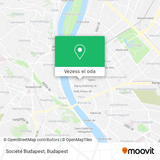 Société Budapest térkép