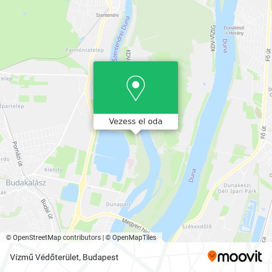 Vízmű Védőterület térkép