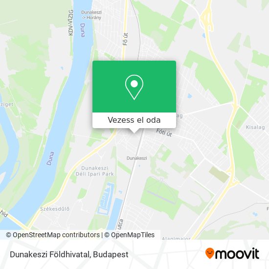 Dunakeszi Földhivatal térkép
