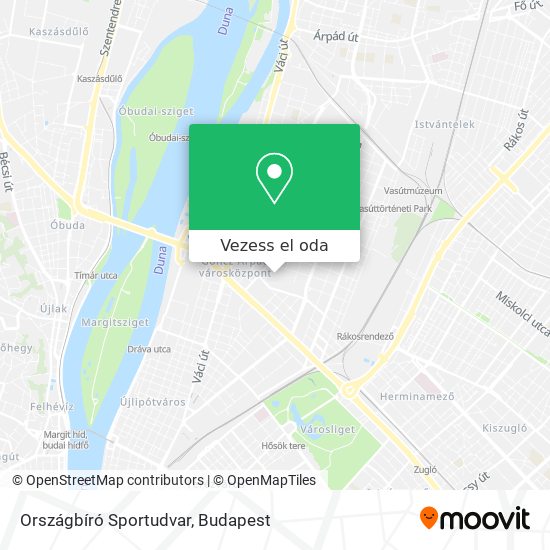 Országbíró Sportudvar térkép