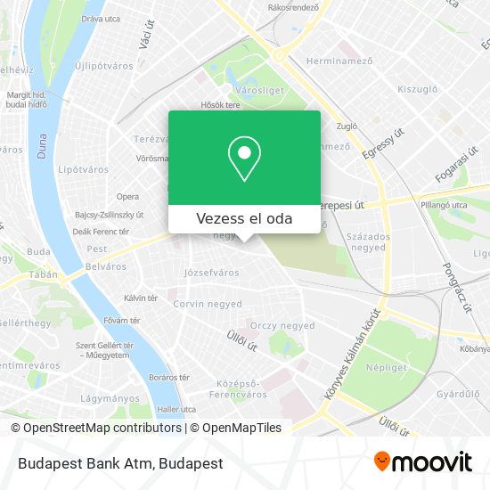 Budapest Bank Atm térkép