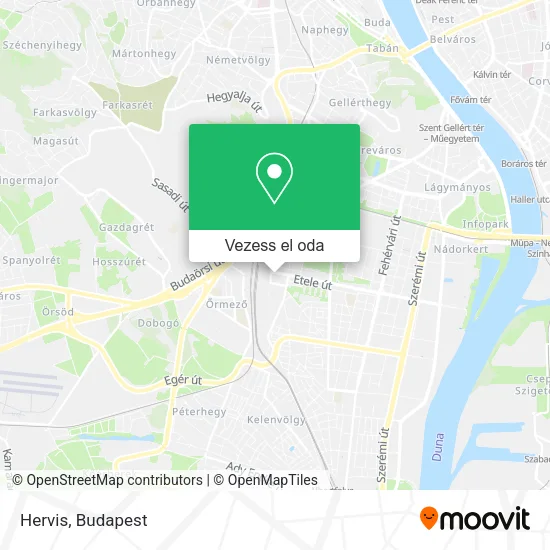 Hervis térkép