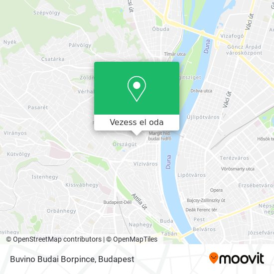 Buvino Budai Borpince térkép