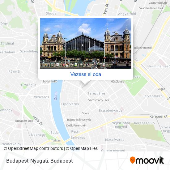 Budapest-Nyugati térkép