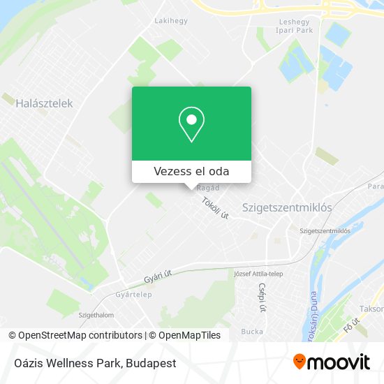 Oázis Wellness Park térkép