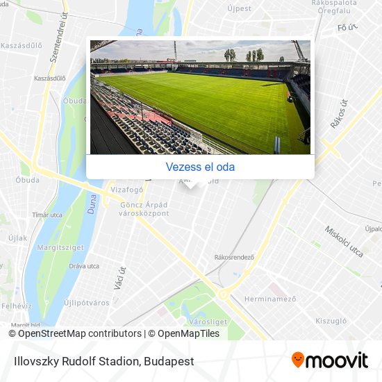 Illovszky Rudolf Stadion térkép