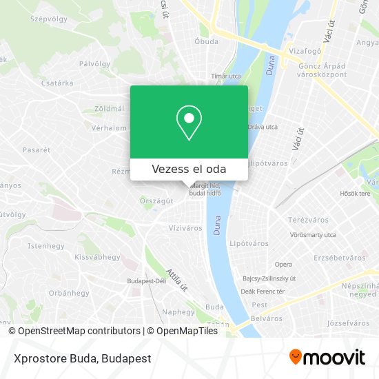 Xprostore Buda térkép