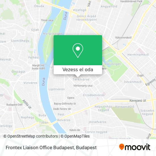 Frontex Liaison Office Budapest térkép