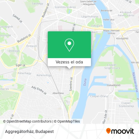 Aggregátorház térkép