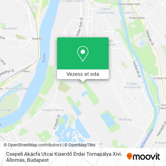 Csepeli Akácfa Utcai Kiserdő Erdei Tornapálya Xivi. Állomás térkép