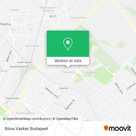 Bóna Vasker térkép