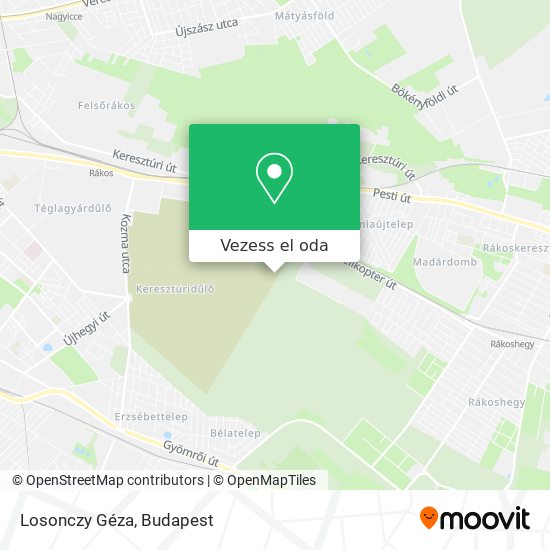 Losonczy Géza térkép